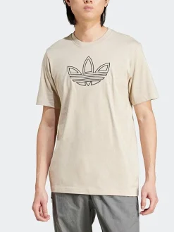 adidas Originals Tees & Singlets-Outlined Trefoil T-Shirt