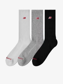 New Balance Socks & Underwear-Patch Logo Crew Socks 3 Pack