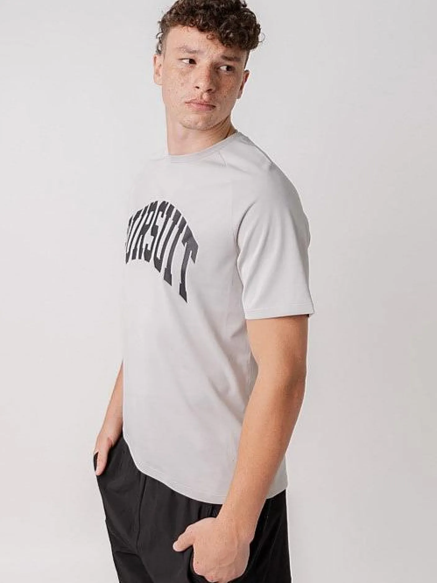 Pursuit of Happiness Training|Tees & Singlets-Performance Arch Tee in Smoke
