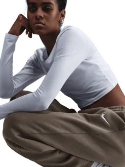 Women Nike Pants & Sweats-Phoenix Fleece Oversized Sweatpants