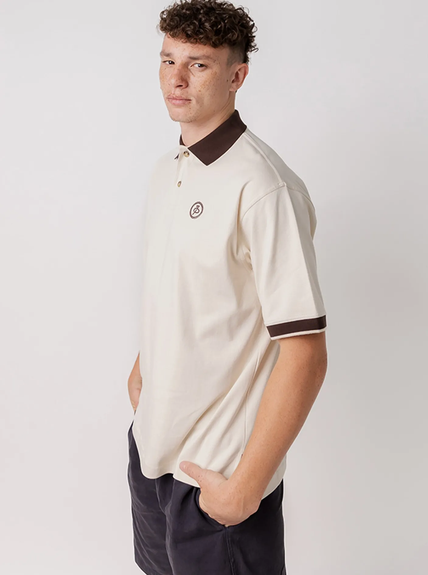 Pursuit of Happiness Polos & Shirts-Polo Shirt in Bone