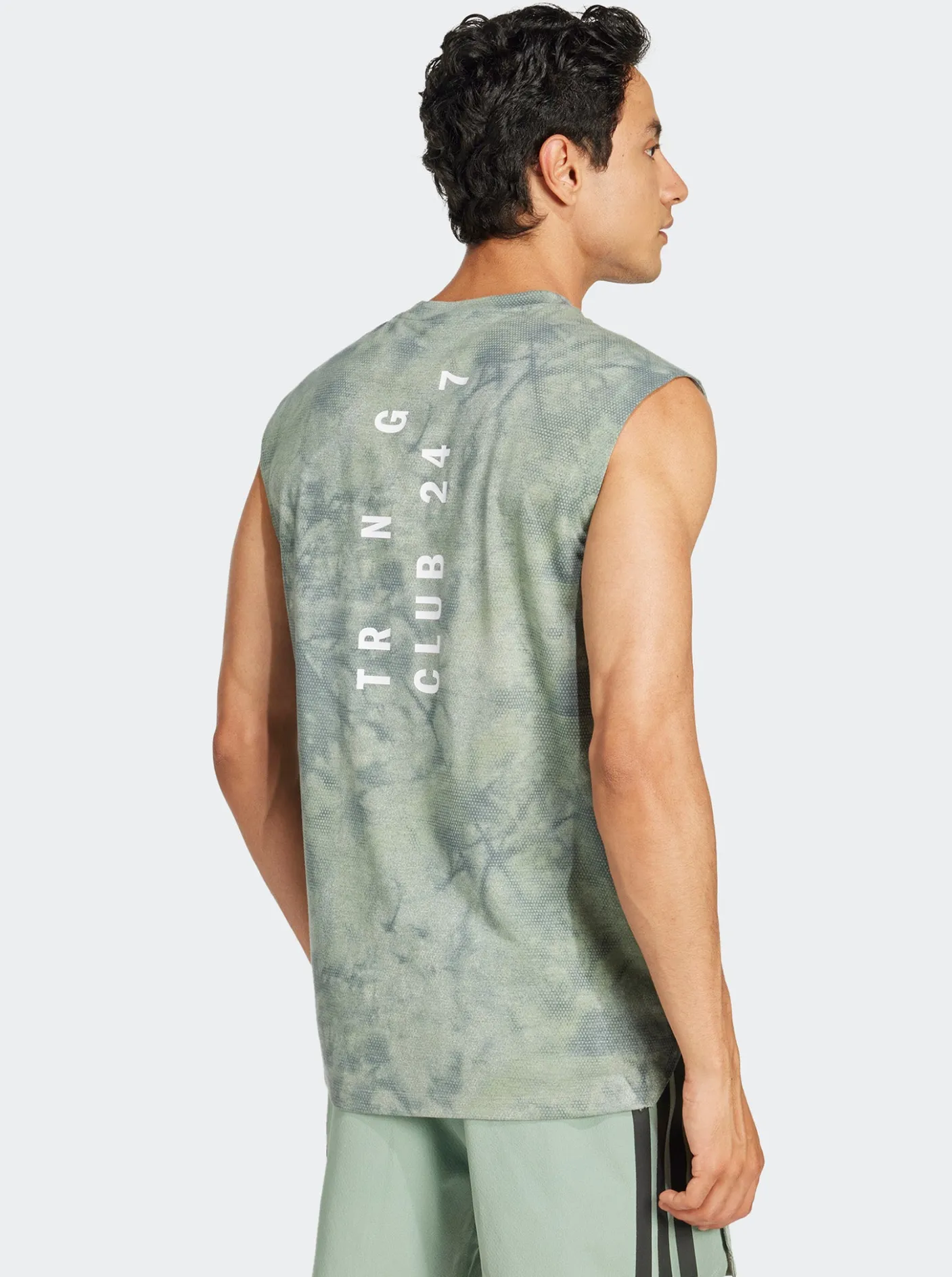 adidas Tees & Singlets-Power Graphic Tank Top