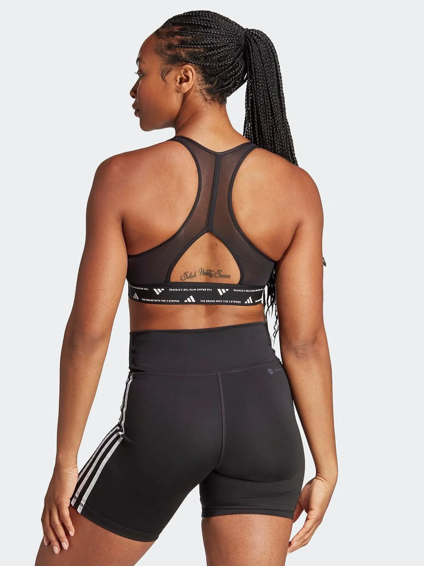Women adidas Running|Sports Bras-PowerImpact Train Medium-Support 3-Stripes Bra
