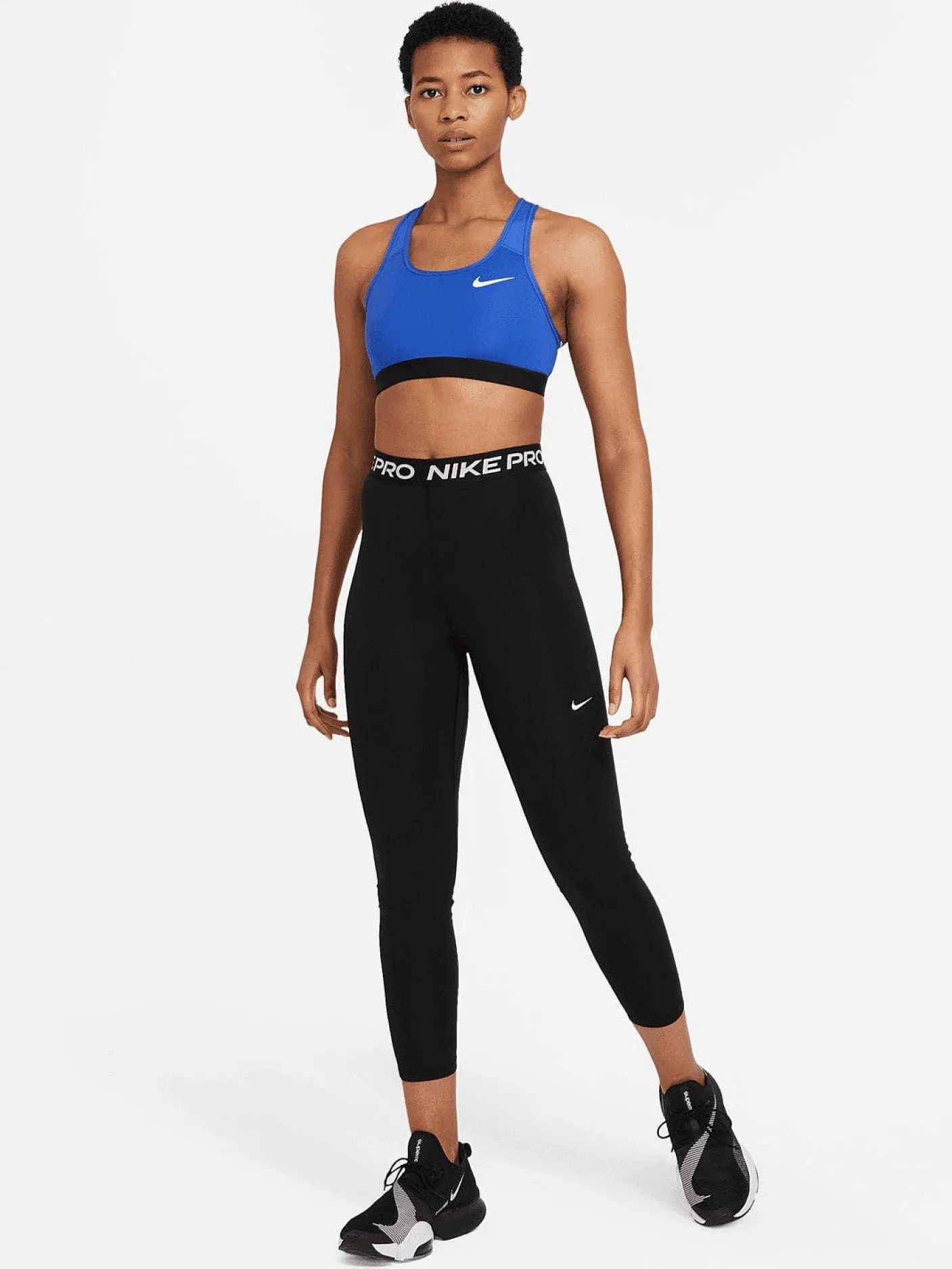 Women Nike Tights-Pro 365 7/8 Mesh Panel Leggings