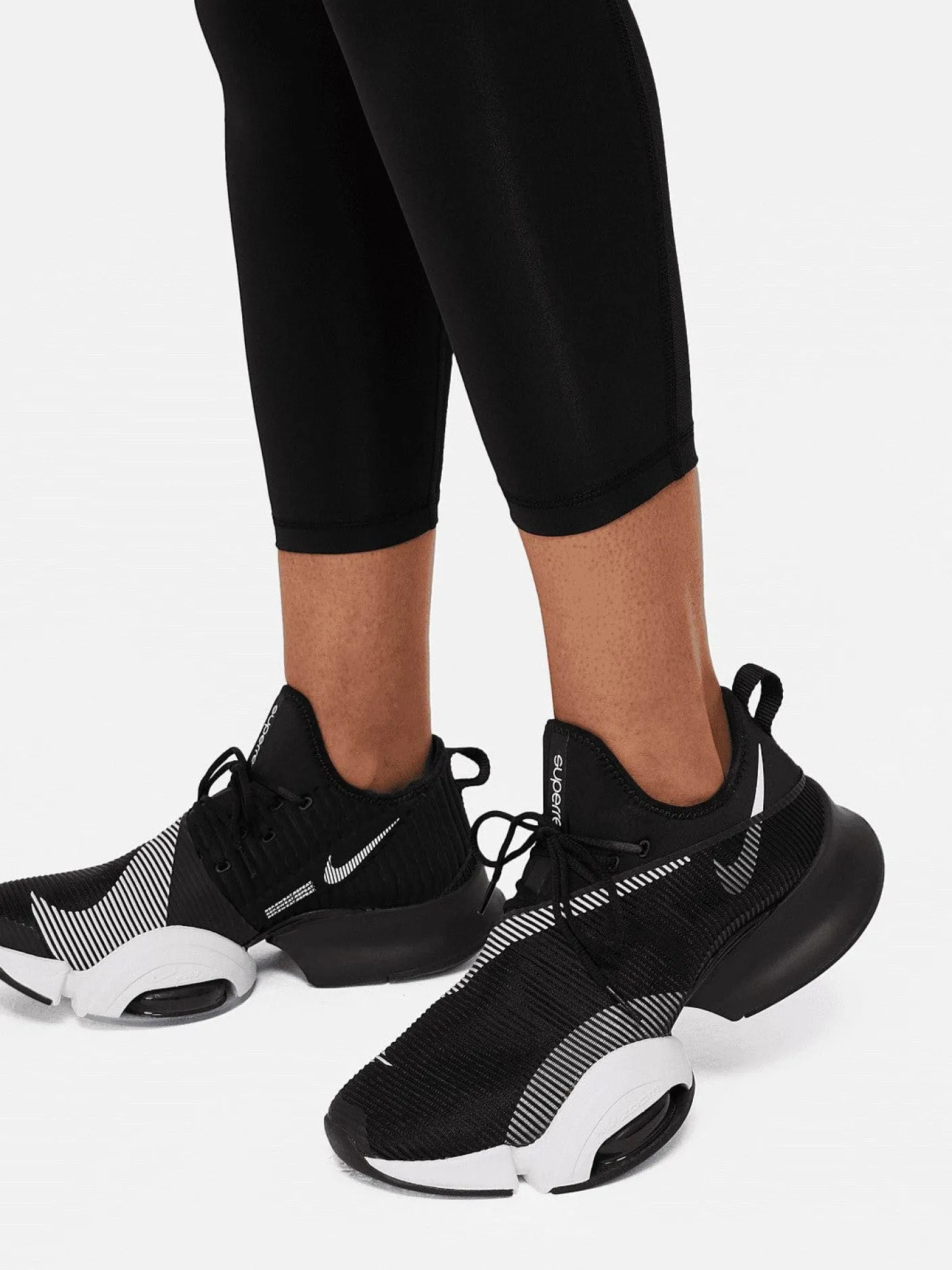 Women Nike Tights-Pro 365 7/8 Mesh Panel Leggings