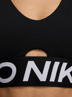 Women Nike Sports Bras-Pro Indy Plunge Medium-Support Padded Sports Bra