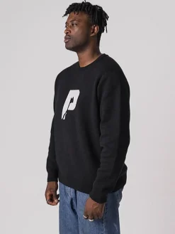 Pursuit of Happiness Hoodies & Crews-Pursuit Knit in Black