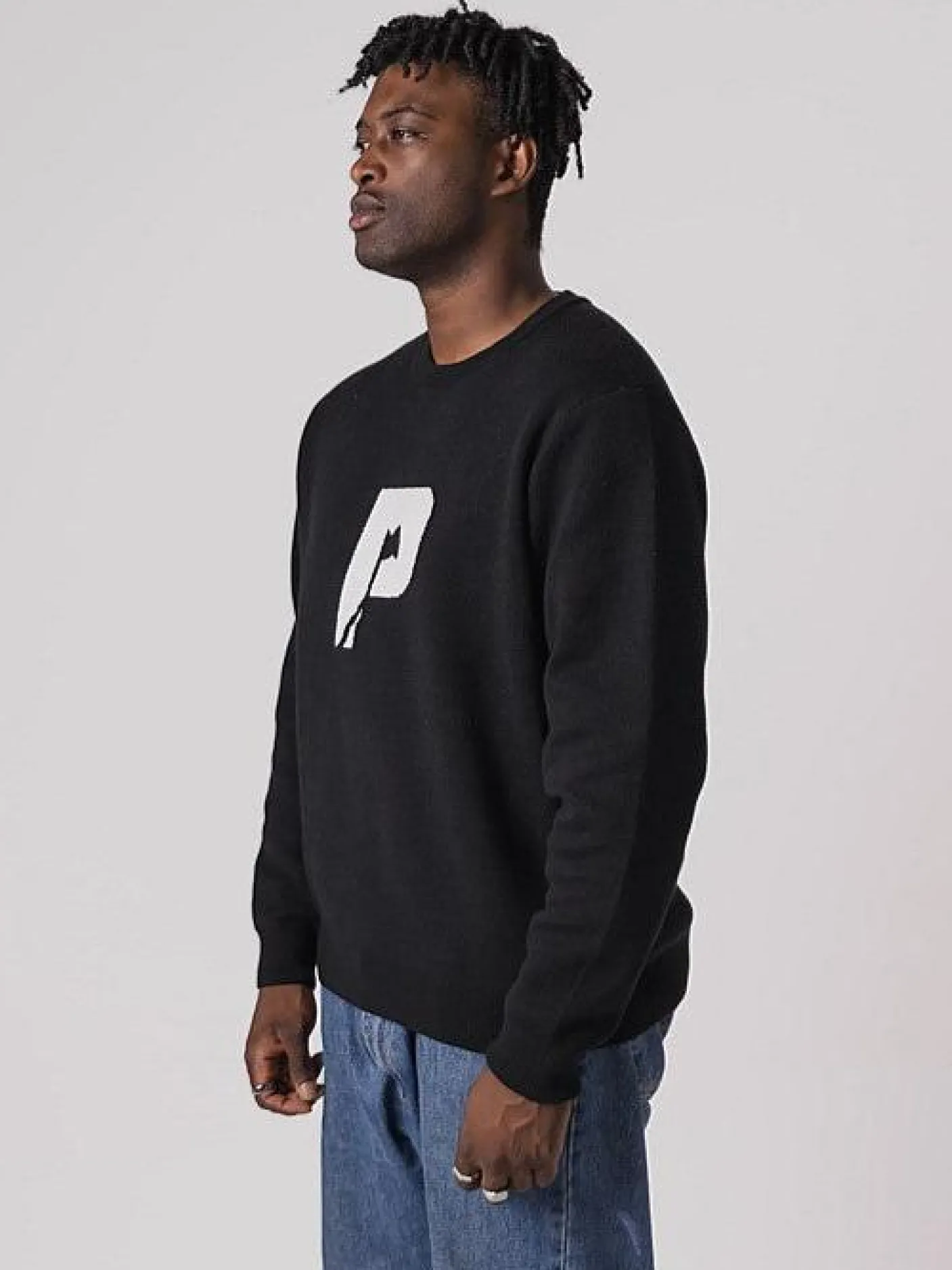 Pursuit of Happiness Hoodies & Crews-Pursuit Knit in Black