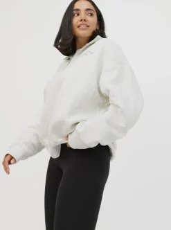 Women Taylor Sport Performance|Hoodies & Crews-Quarter Zip In Cloud