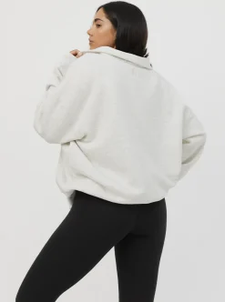 Women Taylor Sport Performance|Hoodies & Crews-Quarter Zip In Cloud