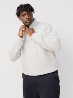 The Joggers Club Hoodies & Crews-Quarter Zip In Grey Marle