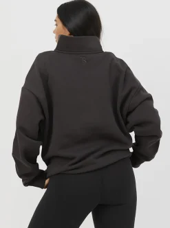 Women Taylor Sport Performance|Hoodies & Crews-Quarter Zip In Pepper