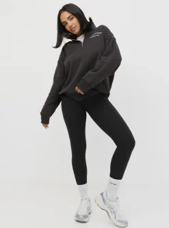 Women Taylor Sport Performance|Hoodies & Crews-Quarter Zip In Pepper