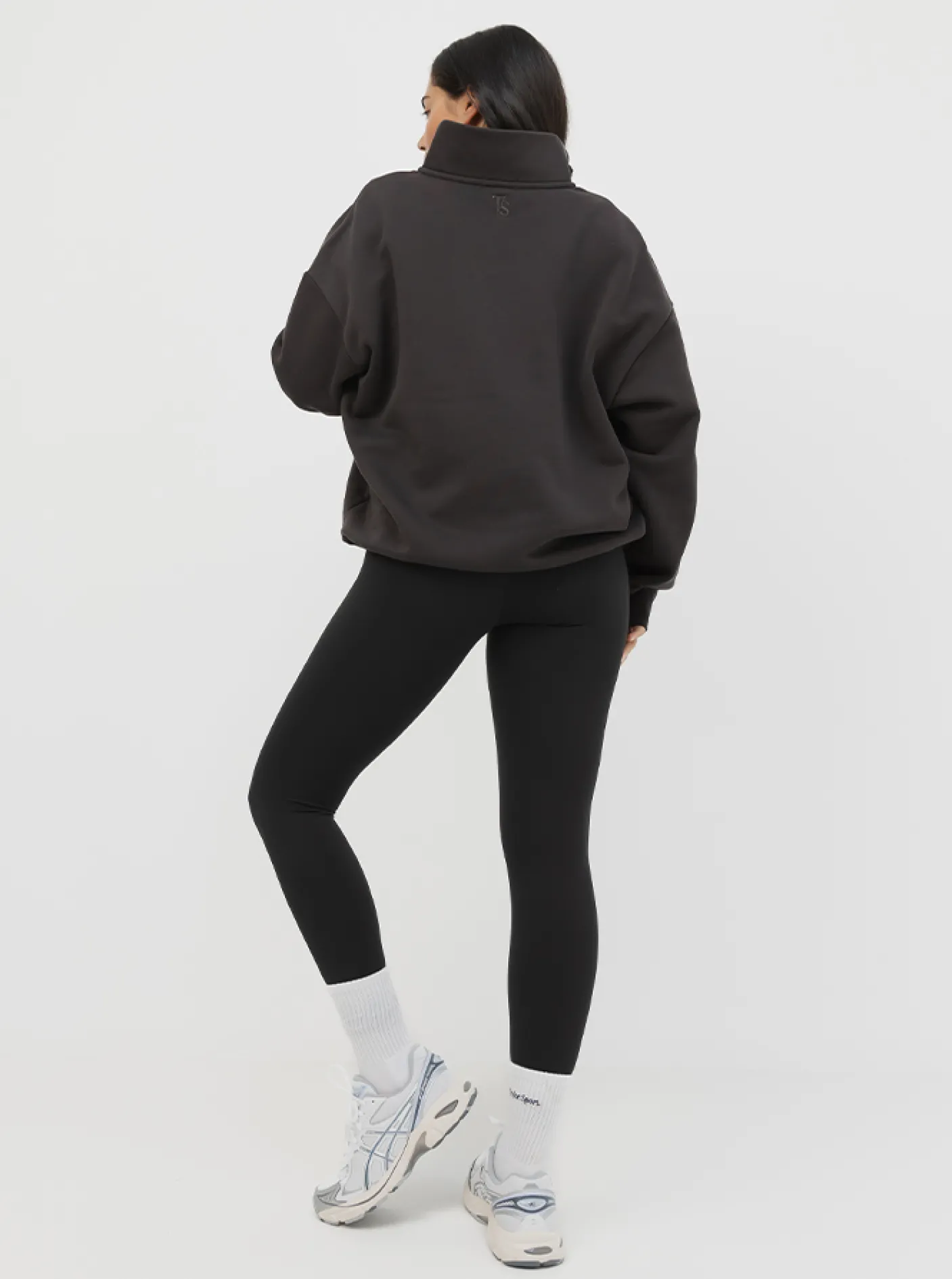 Women Taylor Sport Performance|Hoodies & Crews-Quarter Zip In Pepper