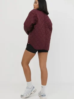 Women Taylor Sport Jackets|Jackets & Vests-Quilted Jacket In Mulberry