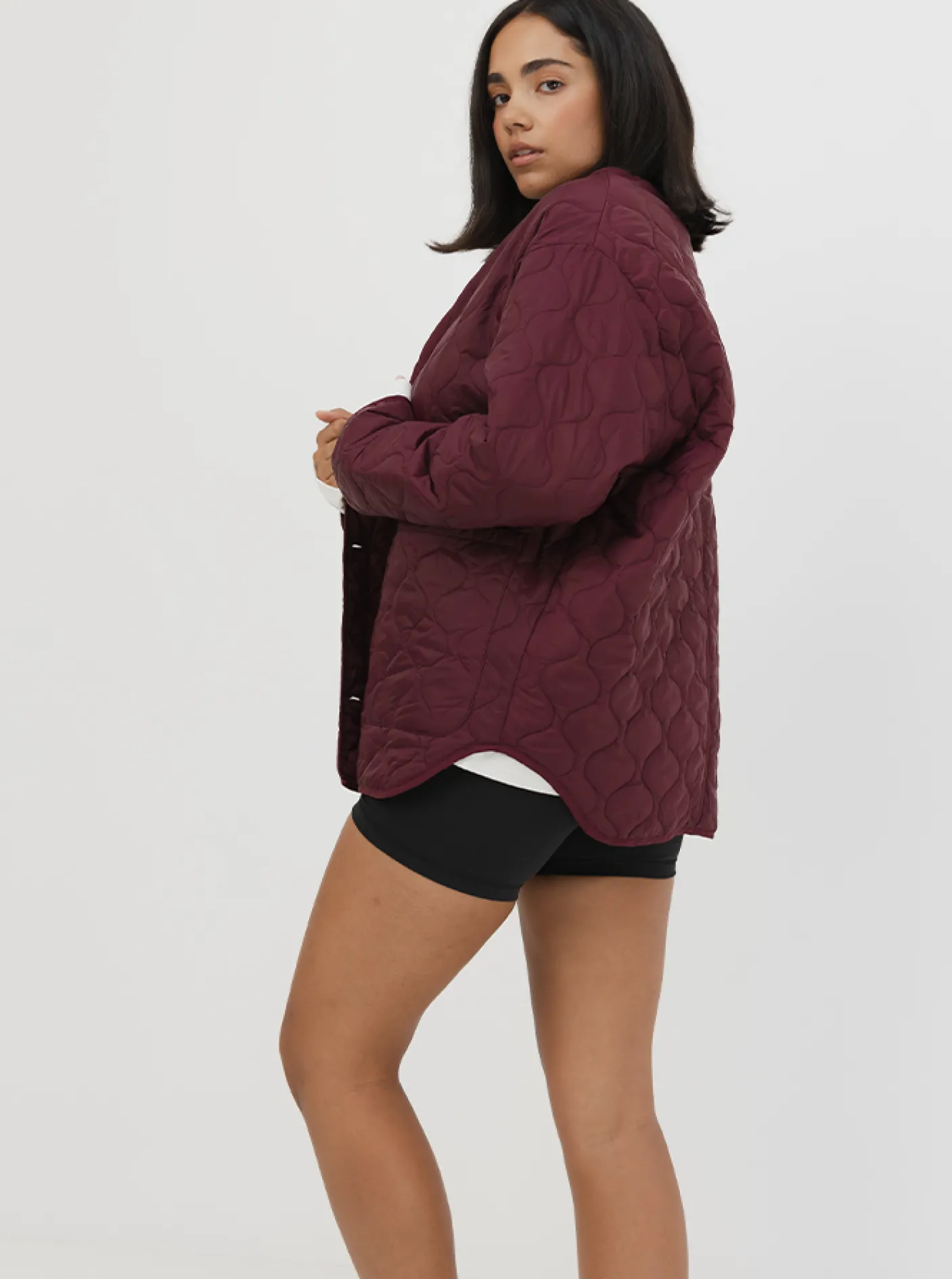 Women Taylor Sport Jackets|Jackets & Vests-Quilted Jacket In Mulberry