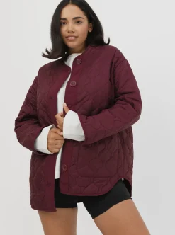 Women Taylor Sport Jackets|Jackets & Vests-Quilted Jacket In Mulberry