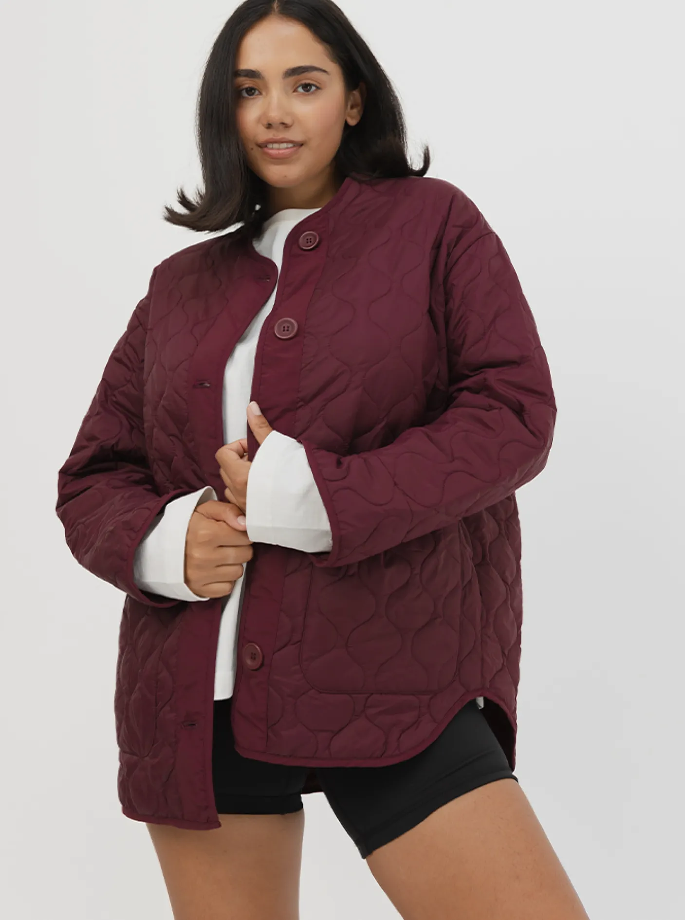 Women Taylor Sport Jackets|Jackets & Vests-Quilted Jacket In Mulberry