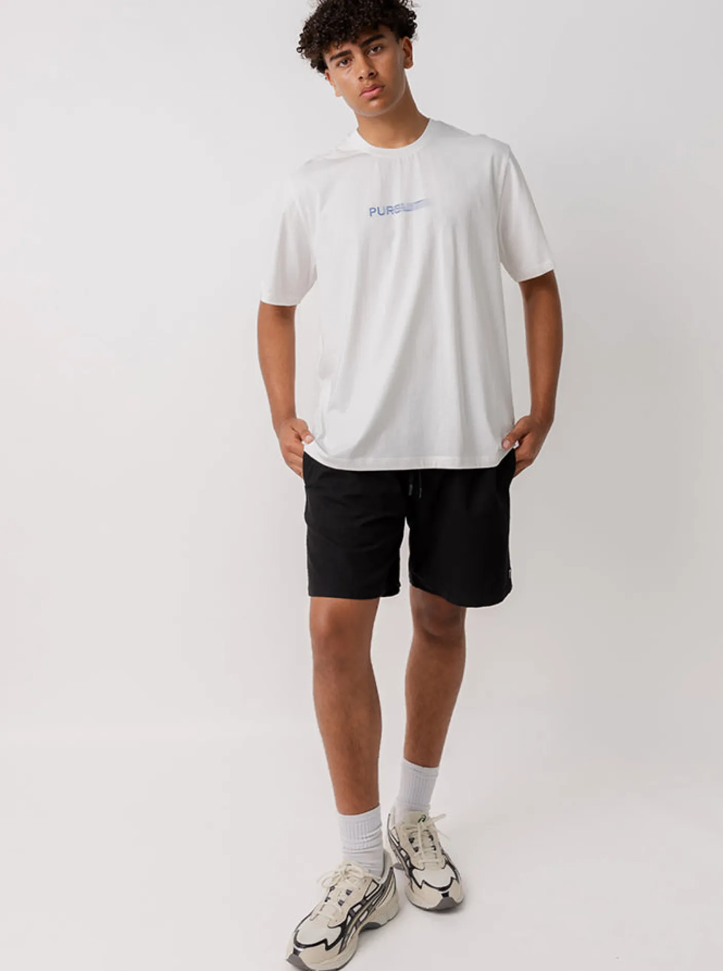 Pursuit of Happiness Shorts-Retreat Shorts in Black