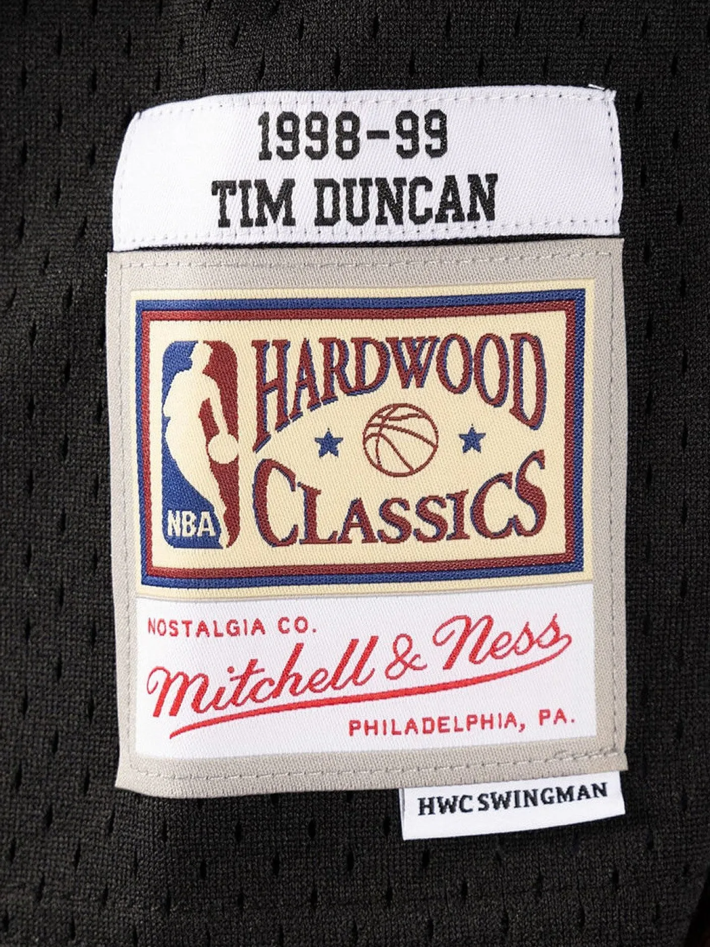 Mitchell & Ness Nba Jerseys-San Antonio Spurs Road 1998-99 Tim Duncan Swingman Jersey