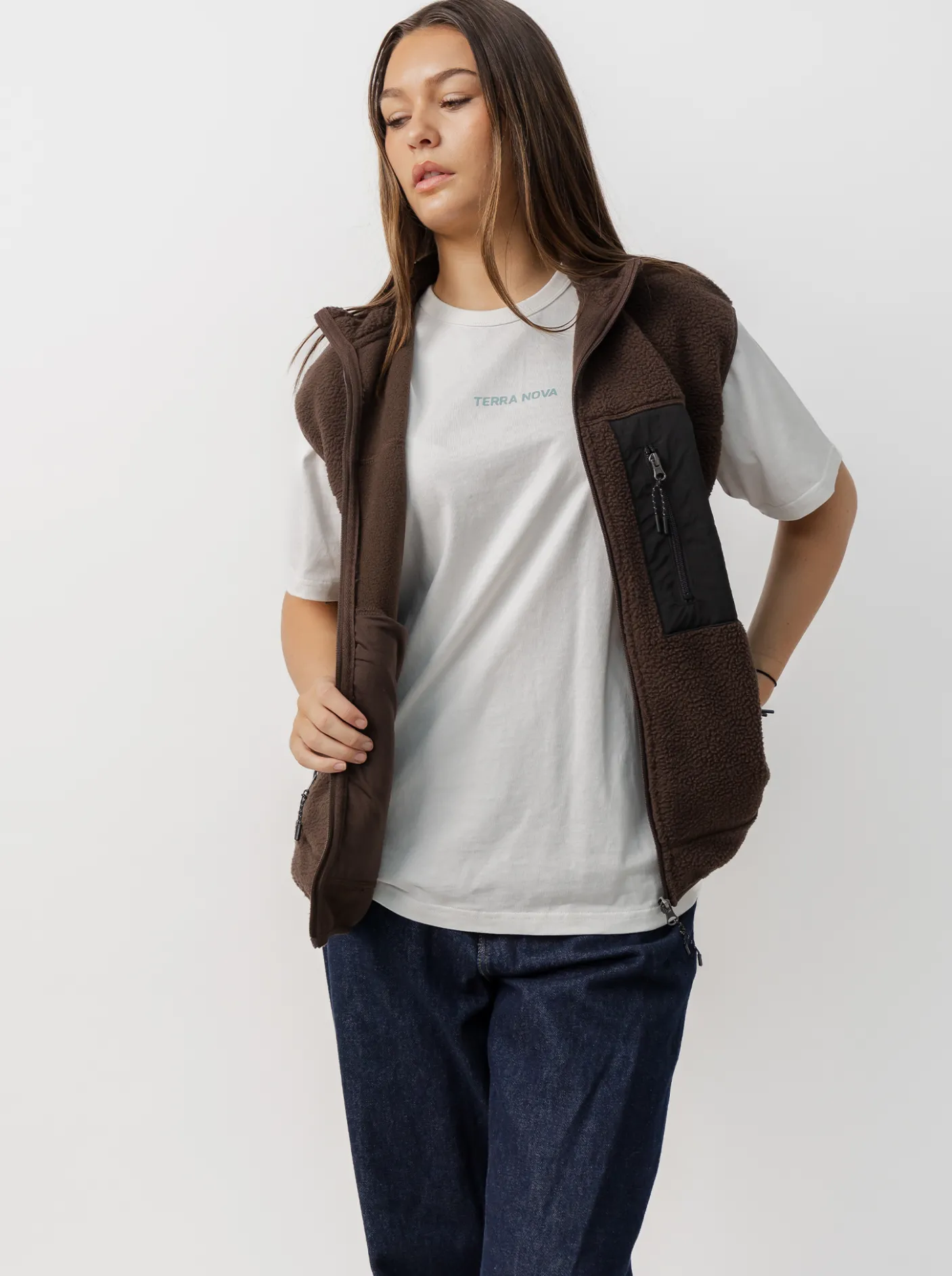 Women Terra Nova Jackets & Vests|Jackets & Vests-Sherpa Vest