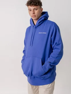 Pursuit of Happiness Hoodies & Crews-Simple Logo Heavyweight Pullover in Royal Blue