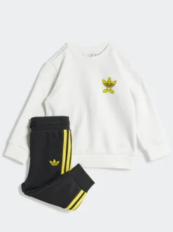Kids adidas Originals Sets-Smiley World Crew Set Infants