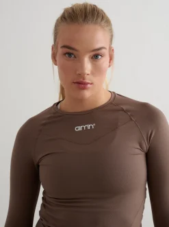 Women Aimn Performance-Soft Basic Long Sleeve