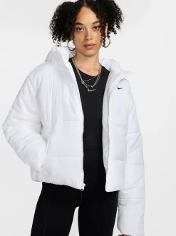 Women Nike Puffers|Jackets & Vests-Sportswear Classic Puffer Therma-FIT Loose Hooded Jacket