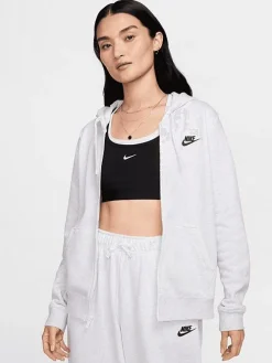 Women Nike Hoodies & Crews-Sportswear Club Fleece Full-Zip Hoodie