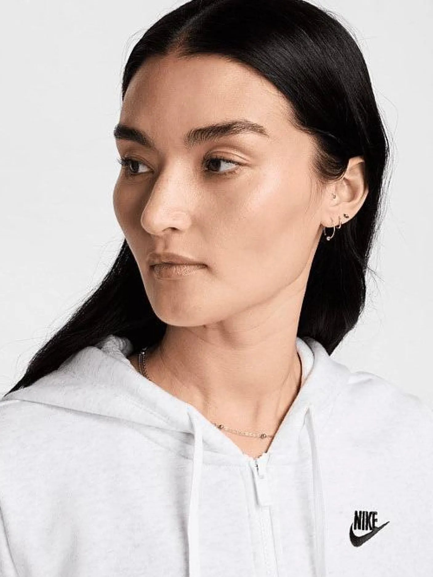 Women Nike Hoodies & Crews-Sportswear Club Fleece Full-Zip Hoodie