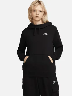 Women Nike Hoodies & Crews-Sportswear Club Fleece Funnel-Neck Hoodie
