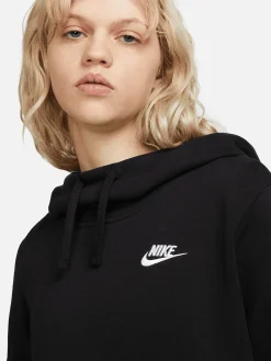Women Nike Hoodies & Crews-Sportswear Club Fleece Funnel-Neck Hoodie