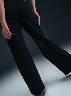 Women Nike Pants & Sweats-Sportswear Club Fleece Mid-Rise Wide-Leg Graphic Pants