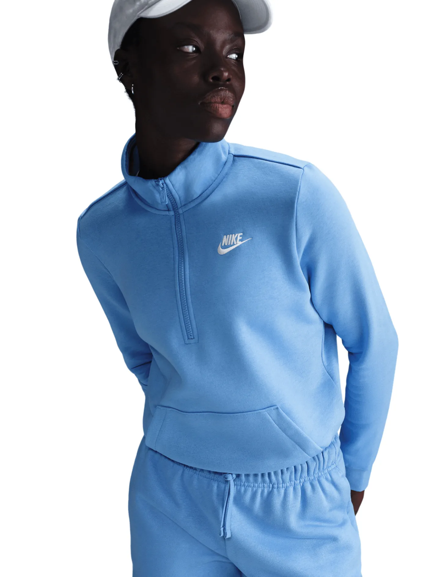 Women Nike Shorts-Sportswear Club Fleece Mid-Rise Shorts