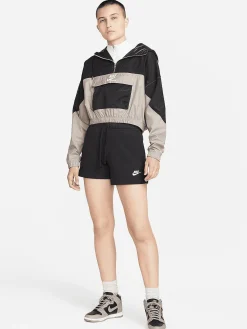 Women Nike Shorts-Sportswear Club Fleece Mid-Rise Shorts