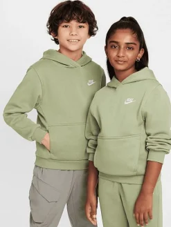 Kids Nike Hoodies & Crews-Sportswear Club Fleece Pullover Hoodie Youth
