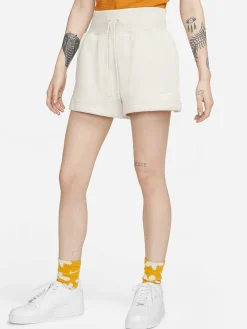 Women Nike Shorts-Sportswear Phoenix Fleece High-Waisted Loose Shorts