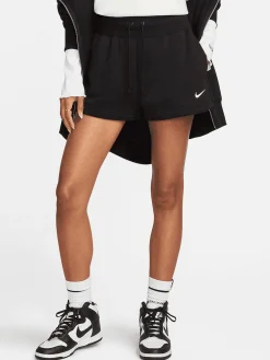 Women Nike Shorts-Sportswear Phoenix Fleece High-Waisted Shorts
