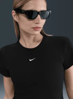 Women Nike Tees & Tanks-Sportswear Rib Jersey Short Sleeve Top