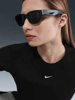 Women Nike Tees & Tanks-Sportswear Rib Jersey Short Sleeve Top