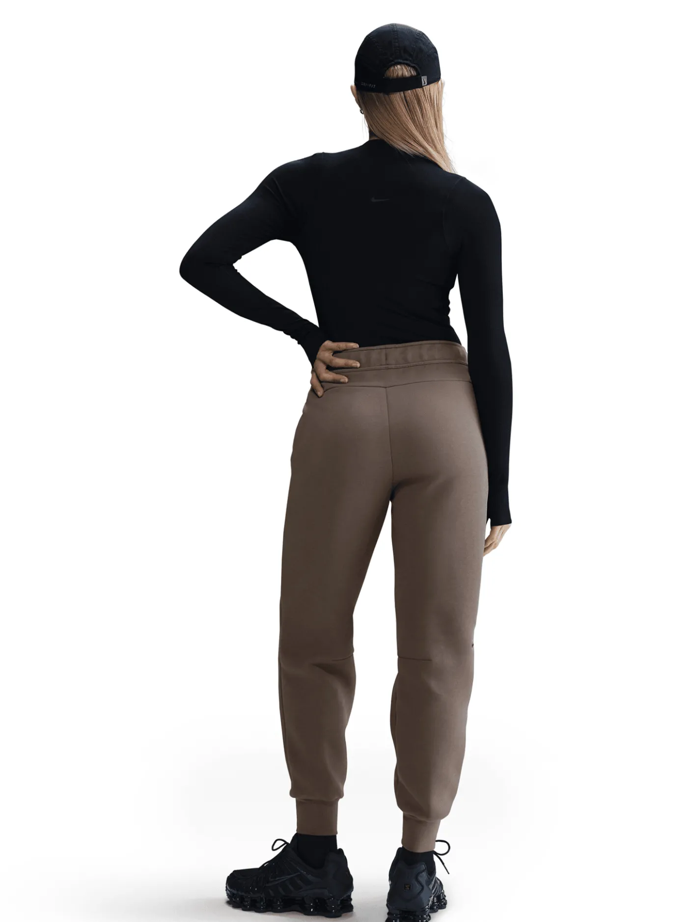 Women Nike Pants & Sweats-Sportswear Tech Fleece Mid-Rise Joggers