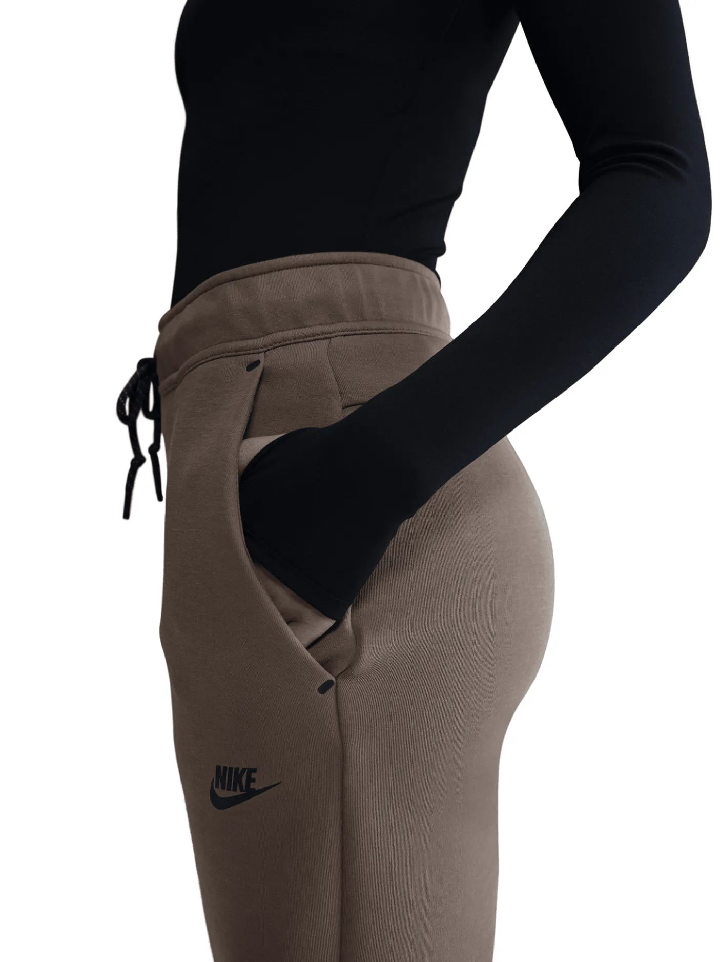 Women Nike Pants & Sweats-Sportswear Tech Fleece Mid-Rise Joggers