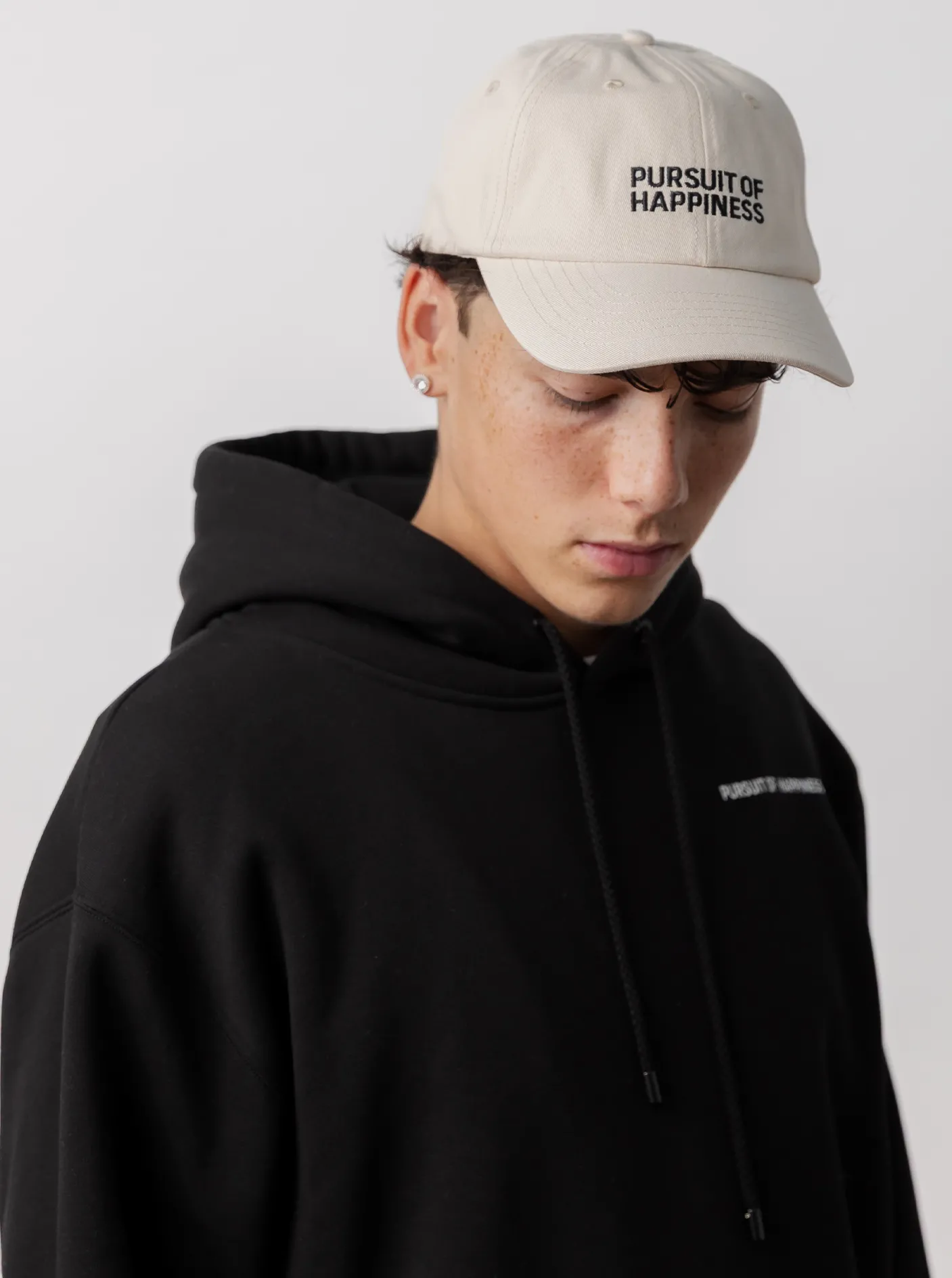 Pursuit of Happiness Caps & Hats-Stacked Logo Dad Cap
