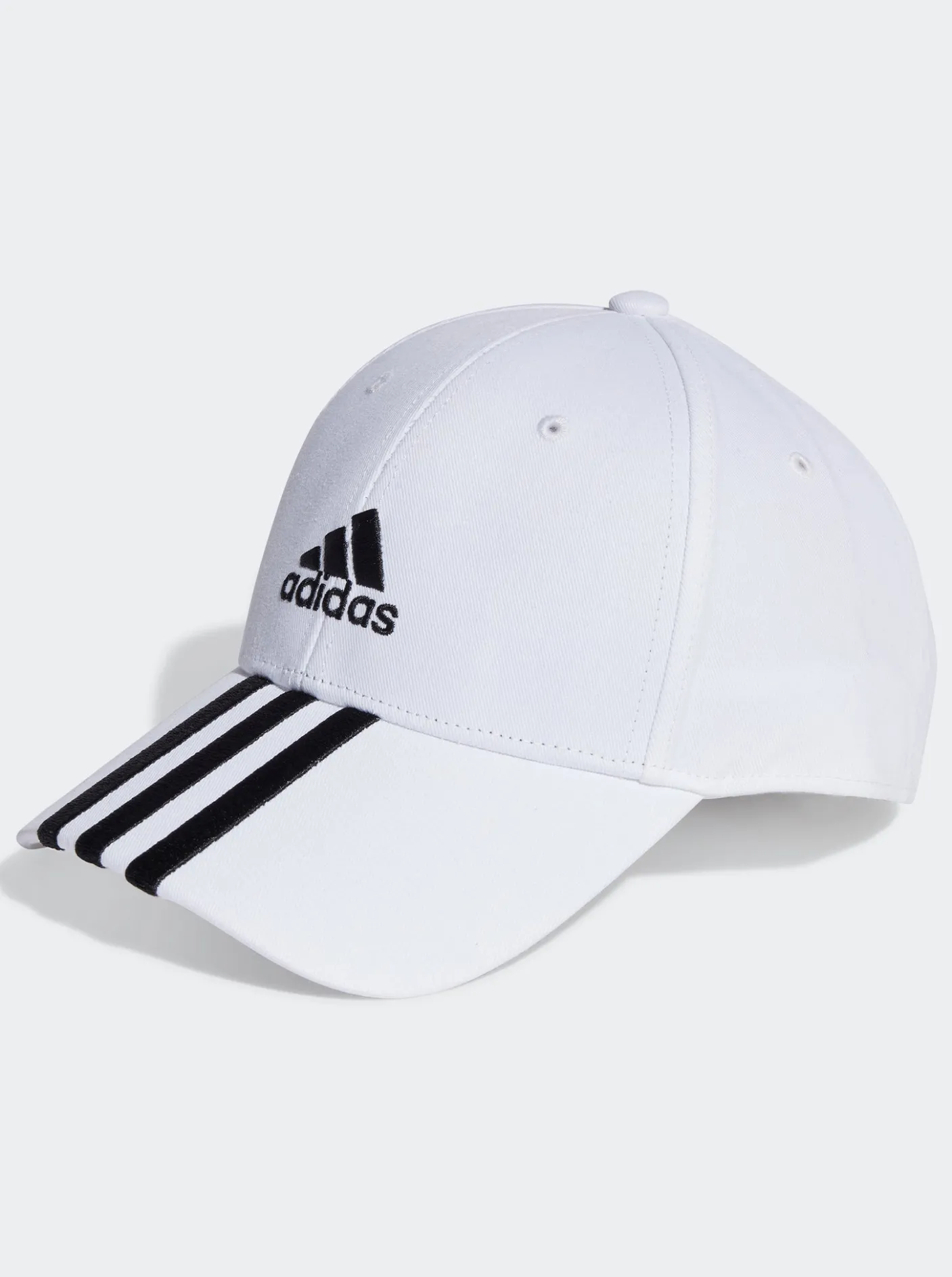 adidas Caps & Hats-3-Stripes Cotton Twill Baseball Cap