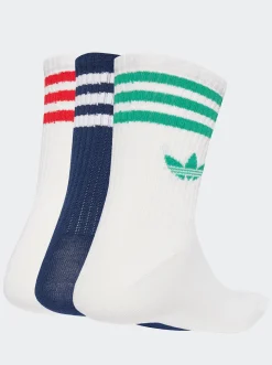 adidas Originals Socks & Underwear-3-Stripes Crew Socks 3 Pairs