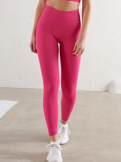Women Aimn Performance|Tights-Sugar Rush Ribbed Seamless Tights