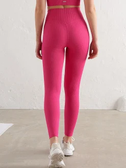 Women Aimn Performance|Tights-Sugar Rush Ribbed Seamless Tights