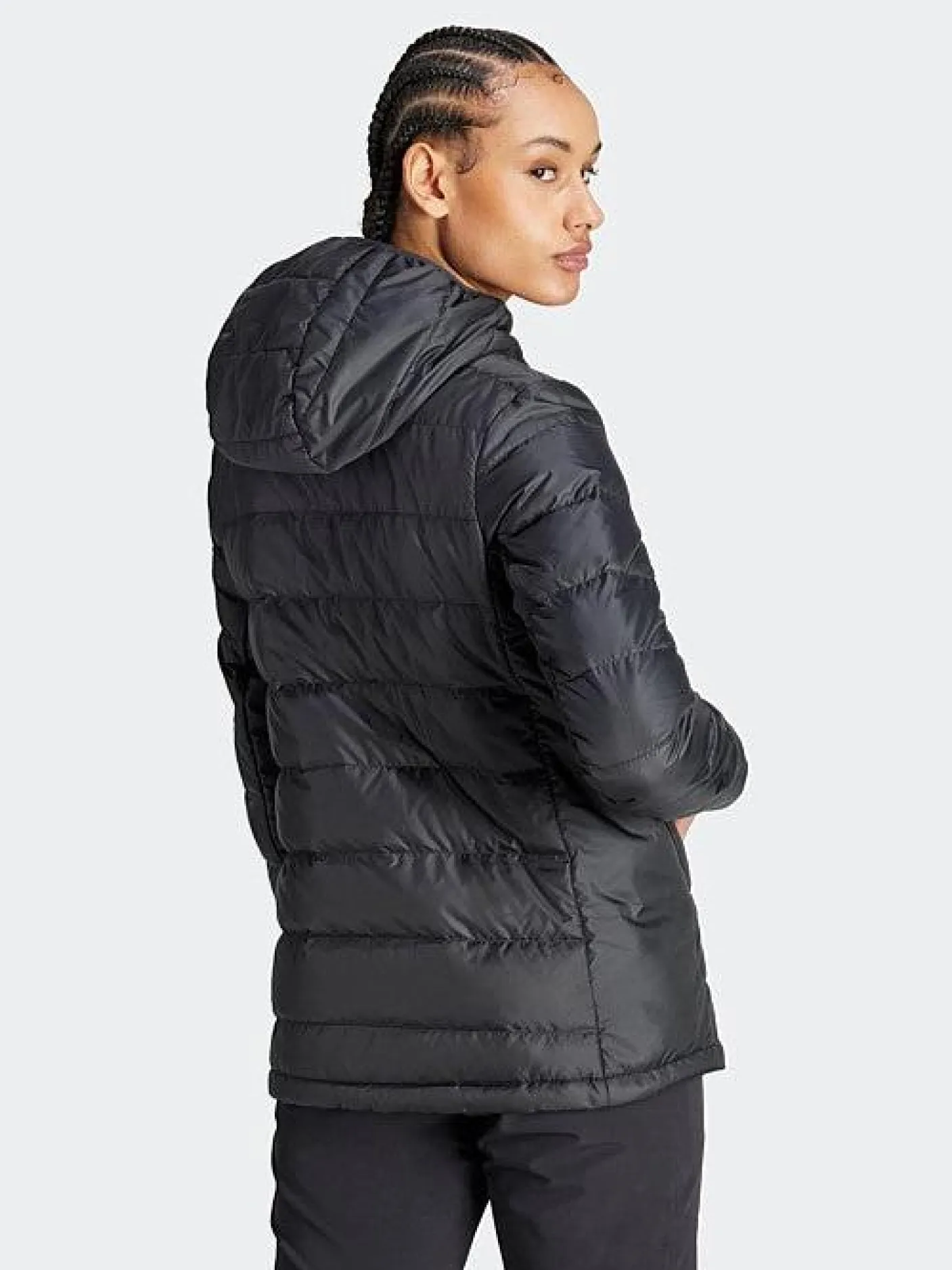Women adidas Originals Jackets & Vests-Terrex Multi Light Down Hooded Jacket