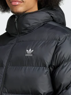 adidas Originals Puffers|Jackets & Vests-Tonal Hooded Puffer Jacket